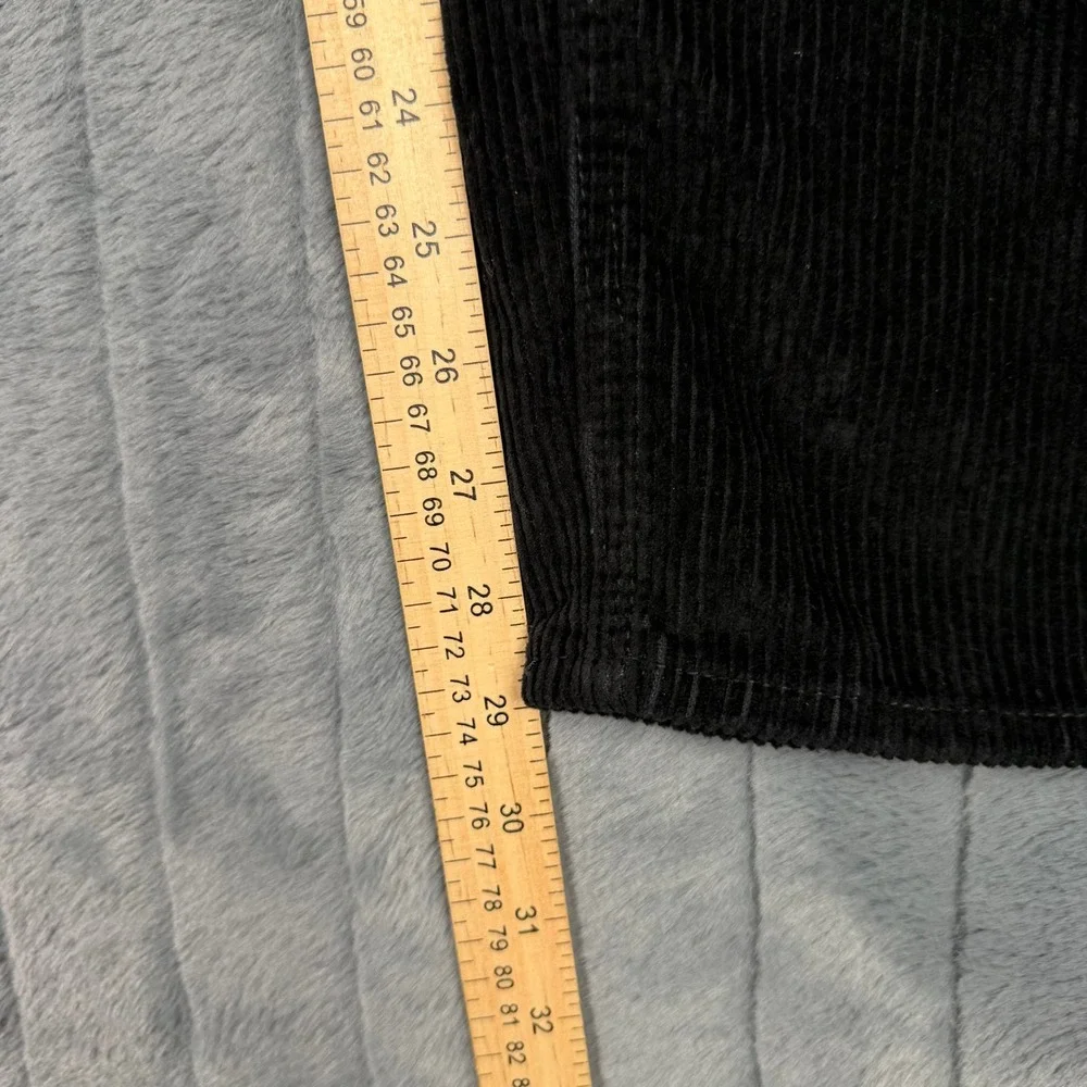 Empyre Corduroy Pants Mens 34 Black Relaxed Fit Baggy Skate Streetwear RN116442